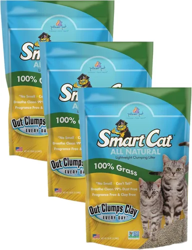 Vista 9 de SmartCat Arena para gatos natural aglomerante, 4.5 kg (453 g 1 paquete) - Alternativa a la arcilla y arena en pellets - Químicamente y 99% libre