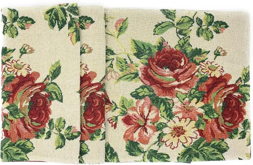 Vista 13 de Tache Home Fashion Camino de mesa con tapiz Mrs. Snowman 13x54