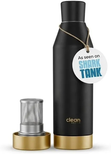 Vista 11 de THE CLEAN HYDRATION Co. Botella de agua aislada con infusor de frutas, botella inferior extraíble de acero inoxidable, aislada al vacío de doble