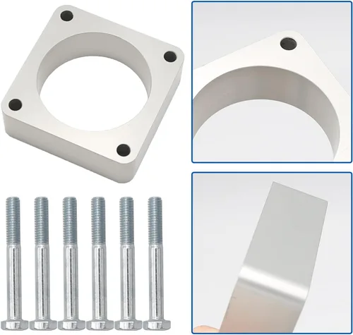 Vista 5 de Espaciador de cuerpo del acelerador 1068 de repuesto para Jeep Wrangler TJ YJ 1987-2006 Reemplazo para Cherokee XJ 1984-2001