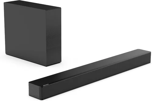 Vista 12 de Hisense HS2100 - Barra de sonido de 2.1 canales con subwoofer inalámbrico, Dolby Audio, DTS Virtual:X, HDMI ARC, Bluetooth 5.3, control remoto, 6