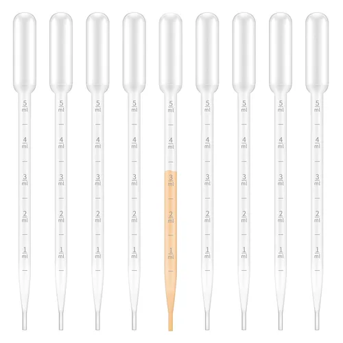 Vista 9 de G2PLUS Gotero de plástico – 25 piezas Pipetas de transferencia desechables, gotero graduado de 1ml para aceites esenciales, uso en laboratorio