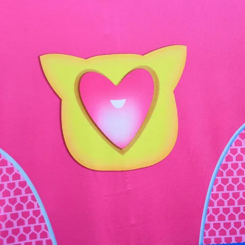 Vista 5 de MEHKFAB Girls Superhero Halloween Cosplay Costume Movie Character Dress Up with Mask