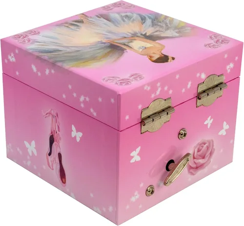 Vista 3 de The San Francisco Music Box Company Caja de música con bailarina de un cajón