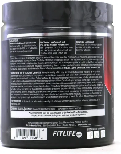 Vista 2 de Cardio Cuts Nutrition 4.0 - Cherry Slush - 8.6 onzas