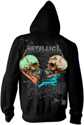 Vista 2 de Metallica Sudadera con capucha y cremallera Sad But True para hombre, color negro