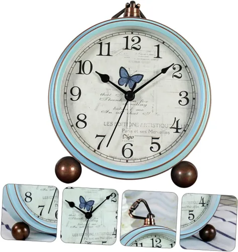 Vista 8 de Homoyoyo 1 reloj despertador mediterráneo, decoración de viaje, decoración de casa, decoración de mesa de comedor, reloj náutico de escritorio