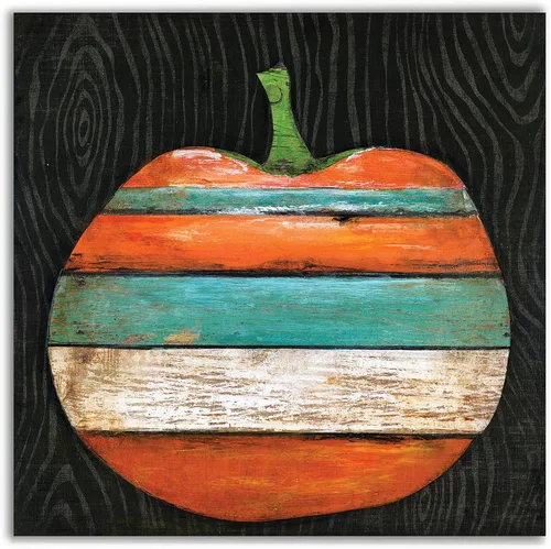 Vista 8 de Renditions Gallery Haunted House - Lienzo decorativo para pared de Halloween, 16 x 16 pulgadas