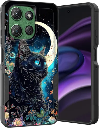 Vista 71 de para Moto G Play 4G 2024, funda de dos capas híbrida resistente y a prueba de golpes, PC duro + silicona suave protectora para Motorola Moto G Play