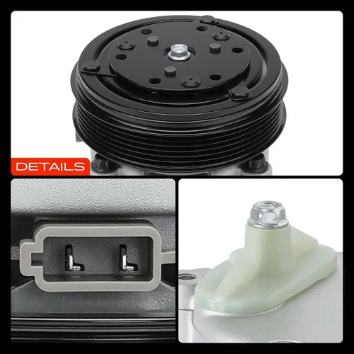 Vista 9 de A-Premium Compresor de aire acondicionado con embrague compatible con Ford Ranger 3.0L 2002-2008, Mazda B3000 3.0L 2002-2008