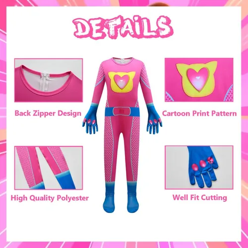 Vista 2 de Lindo disfraz de cosplay para niños con máscara y diadema, 3-10 años