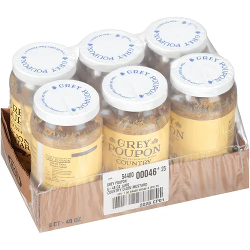 Vista 3 de Grey Poupon Country Dijon Mustard (frascos de 48 onzas, paquete de 6)