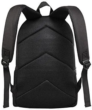 Vista 5 de Mochila deportiva de 17 pulgadas, mochila negra para niño, diseño fresco, casual, mochila escolar para hombreniñoniñamujer, Baloncesto, Mochilas