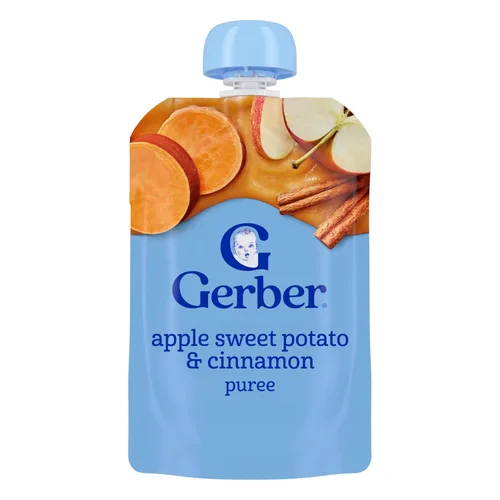 Vista 16 de Gerber Stage 2 - Bolsa de puré de manzana y mango y fresa, 3.5 onzas