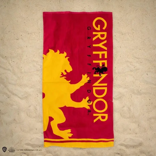 Vista 3 de Cinereplicas Harry Potter - Beach Towel Slytherin/Gryffindor/Hufflepuff/Ravenclaw - Official License