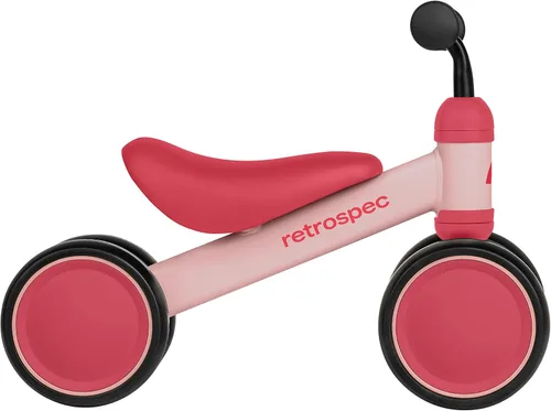 Vista 3 de Retrospec Cricket Baby Walker Bicicleta de equilibrio con 4 ruedas para edades de 12 a 24 meses y bicicleta de equilibrio Cricket Baby Walker con 4