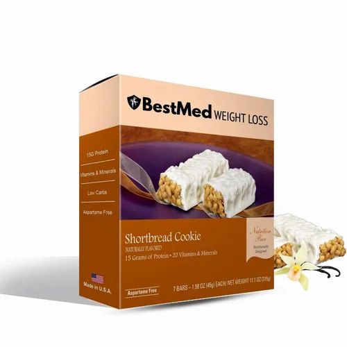 Vista 17 de BestMed - Barra de proteínas – 0.55 onzas de proteína, baja en carbohidratos, baja en azúcar, alta fibra, baja en calorías, barra nutricional