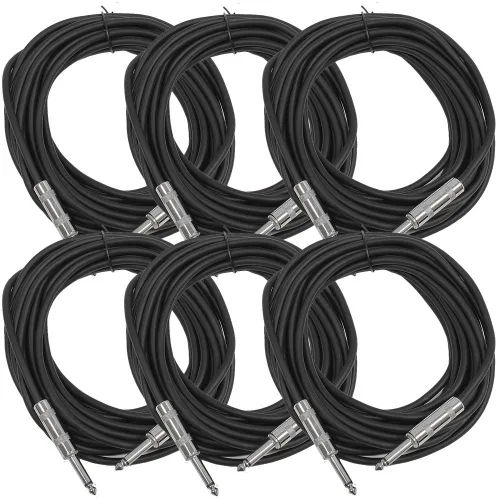 Vista 33 de Seismic Audio Cables de guitarra para altavoces, cables de guitarra TS de ¼ pulgadas, 3 pies, multicolor, paquete de 6 Color múltiple