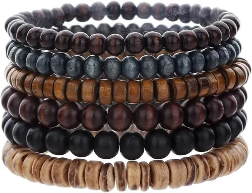 Vista 26 de Gothic Bracelet Adjustable Punk Braided Multilayer Grunge Set Beaded Bracelets Emo Metal Cuff Wrap Bracelets Stackable Meaningful Gift