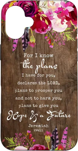 Vista 23 de for I Know The Plans I Have for You - Funda cristiana para iPhone 17 de Jeremías 29:11