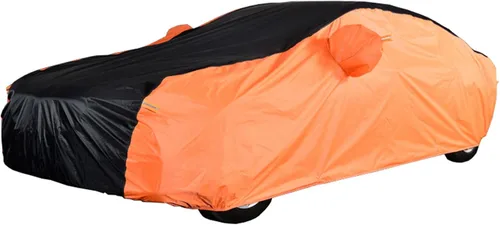 Vista 14 de Funda para automóvil compatible con Nissan March, cubierta completa para automóvil, transpirable y a prueba de polvo, resistente al viento, forro