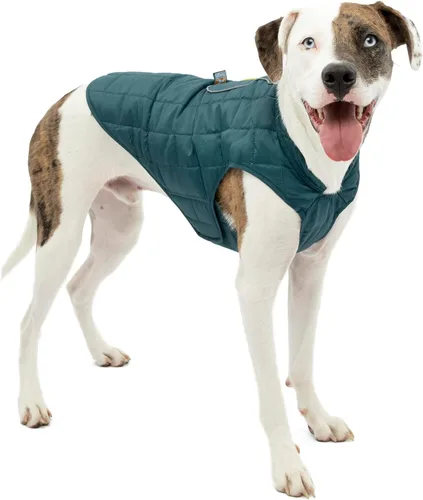 Vista 12 de Kurgo Loft Chaqueta para Perro - Abrigo Acogedor Reversible para Aventuras al Aire Libre - Resistente al Agua - Ajuste Atlético - Tela Lavable a