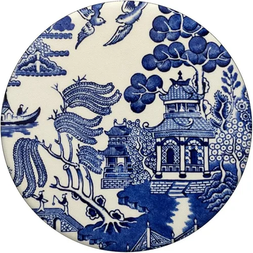 Vista 3 de Blue Willow, Patrón asiático, PopSockets PopGrip intercambiable