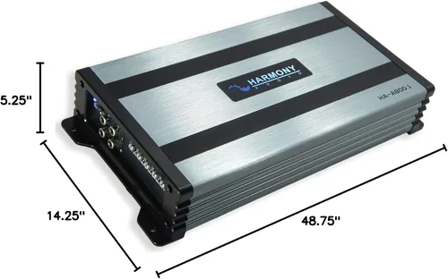Vista 8 de Harmony Audio Paquete universal de cabina regular para camión Comp C12 Dual 12" Loaded Subbox Bundle con Harmony HA-A800.1 Amp & Kit de instalación