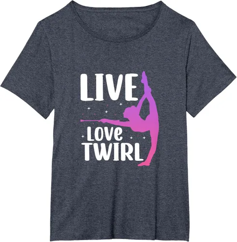 Vista 55 de Camiseta Twirl Baton Twirling Twirler Majorettes, Negro