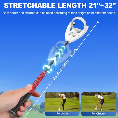 Vista 2 de VR Golf Club for Oculus Quest 2 Rift S Meta Quest 2 Aikeec VR Golf Club Handle Accessory Quest 2 Golf Club Attachment with 2 Controller Covers