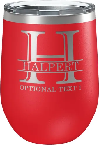 Vista 14 de Vaso de vino personalizado de 12 onzas (17 colores) de acero inoxidable recubierto de polvo con tapa, grabado personalizado, regalo personalizado