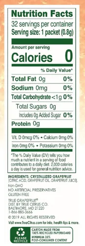 Vista 2 de TRUE ORANGE and TRUE GRAPEFRUIT - Paquete potenciador de agua (132 unidades)