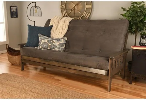 Vista 2 de Kodiak Furniture Tucson Futón Queen de 87 pulgadas con colchón de tela, cama Queen convertida, fácil montaje, con capacidad para hasta 3 personas