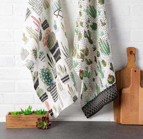 Vista 8 de DII Urban Cactus Kitchen Collection, 18x28, Urban Oasis 2 piezas