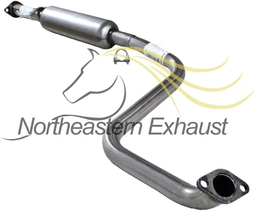 Vista 4 de Northeastern Exhaust Kit de sistema de escape de tubo delantero, resonador y silenciador de acero inoxidable compatible con Chevrolet Aveo5