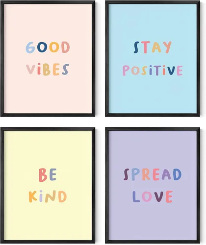 Vista 19 de HAUS AND HUES Citas inspiradoras para niños (marco beige, inspiradoras, 8 pulgadas de largo x 10 de ancho)