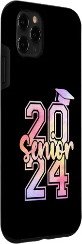 Vista 3 de Funda para iPhone 11 Pro Max Senior 2024 Clase de 2024 Seniors Graduación 2024 Senior 24