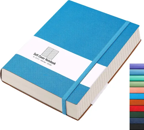 Vista 25 de AHGXG Cuaderno universitario rayado A4 - Cuaderno en blanco A4 extragrande con líneas - 320 páginas de diario grueso para escribir, papel grueso