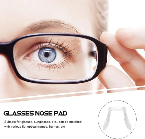 Vista 4 de GLEAVI 3Pcs Replaceable Glasses Nose Pads Comfortable Non-Slip Eyeglass Nose Cushions for Sunglasses and Optical Frames 0.90X0.86X0.31In