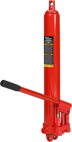 Vista 8 de Big RED AQD3TR Gato Hidráulico de Ariete Largo de 3 Toneladas Cilindro de Grúa de Motor de Servicio Pesado con Base de Horquilla y Bomba de Pistón