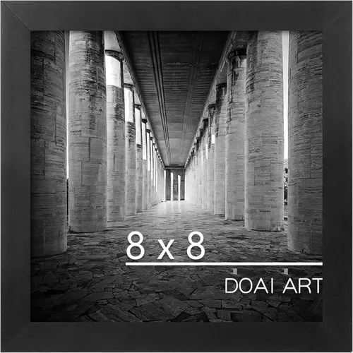 Vista 59 de DOAI ART Marco de fotos de 5x7 pulgadas, marco negro de 5x7 pulgadas para exhibición horizontal o vertical con montaje en pared y sobremesa Marco