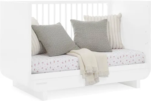 Vista 11 de Delta Children Cuna convertible 4 en 1 Rhodes - Certificado Greenguard Gold, Bianca White