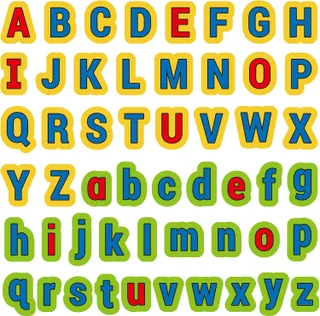 CHEFAN Letras de Alfabeto de Fieltro, Juguetes de Aprendizaje del ABC, 26 Letras Minúsculas y 26 Letras Mayúsculas de Ortografía, Juegos de