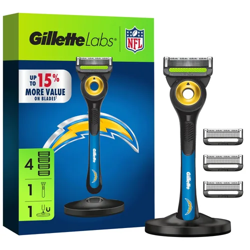 Vista 10 de Gillette Labs Special NFL 49ers Edition Shaving Razor for Men - 1 Handle, 1 Razor Blade Refill, Perfect for Game Day Grooming, GilletteLabs with