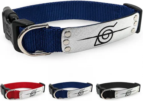 Vista 27 de Collar de perro Naruto para perros grandes, medianos, pequeños y XS: collar para perros de anime con licencia oficial de Naruto Shippuden Arena