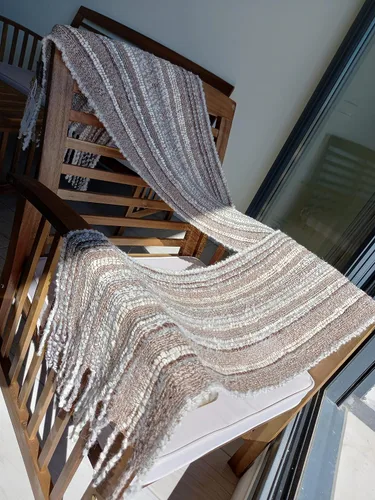 Vista 5 de Genérico Bufanda 100% de alpaca bebé para mujer. Fabricada en Perú. Suave, limpia e hipoalergénica. Tejido lujoso. Hecho a mano