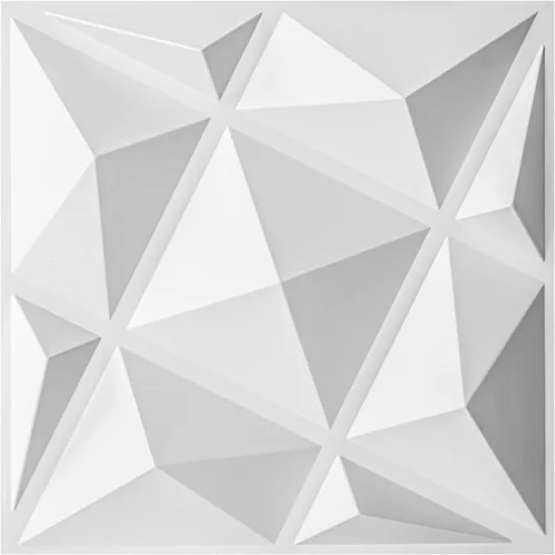 Vista 15 de Art3dwallpanels Paquete de 20 paneles de pared 3D para decoración de pared interior, 12 x 12 pulgadas, paneles de diamante blanco para sala de Nuevo