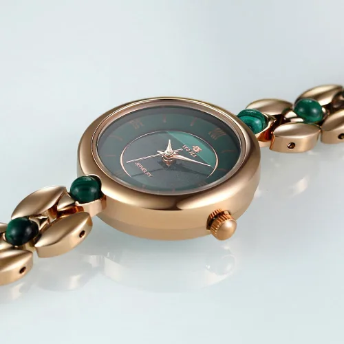 Vista 6 de Relojes para mujer, reloj de enfermera, impermeable, para mujer, pulsera de muñeca, simple, dorado, elegante, impermeable, reloj de cuarzo