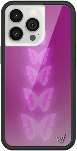 Vista 10 de Fundas Wildflower - Compatibles con Apple iPhone 13 Pro Protector de goma negro, certificado de prueba de caída de 4 pies, propiedad de mujeres