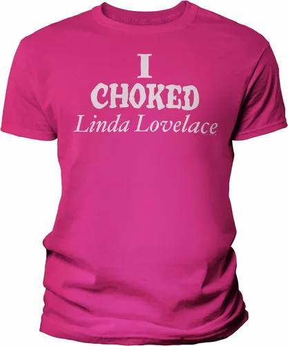 Vista 8 de Camisa vintage I Choked Linda Lovelace para hombre Negro-0001